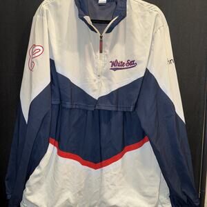 Chicago White Sox Mens Parka Navy & White Size XL